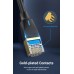 Патч-корд RJ45-RJ45 Vention LAN CAT8 SFTP 40Gbps 2000MHz Copper PVC Round Slim 5m Black (IKIBJ)
