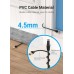 Патч-корд RJ45-RJ45 Vention LAN CAT8 SFTP 40Gbps 2000MHz Copper PVC Round Slim 5m Black (IKIBJ)