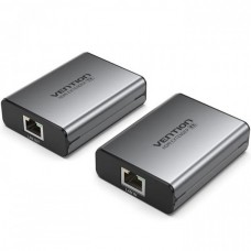 Удлинитель Vention HDMI-HDMI v1.4 1080p 60Hz 3D DD7.1 по UTP до 60m з БЖ RX/TX Gray (AKGH0-EU)