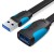 Удлинитель USB-USB 3.0 Vention Flat 5Gbps 0.5m Black (VAS-A13-B050)