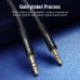 Кабель Audio Aux 3.5мм-2.5мм Vention F/F 29AWG gold-plated 1m Black (BALBF)
