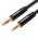 Кабель Audio Aux 3.5мм-2.5мм Vention F/F 29AWG gold-plated 1m Black (BALBF)