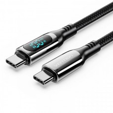 Кабель Vention Type-C-Type-C Gen 3.1 PD 100W 5A 1.2m Zinc Alloy Black (TAYBAV)