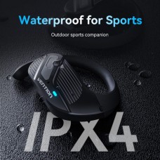 Наушники гарнитура вкладыши Bluetooth 5.3 ІРX4 TWS Vention OpenBeat O12 Black (NBUB0)