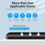 Органайзер для кабеля Vention TPU 5-slot Black (KBRB0) Органайзер для кабеля Vention TPU 5-slot Black (KBRB0)