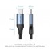Кабель Type-C-Type-C 4.0 Vention PVC + Cotton Thunderbolt 4 8K 60Hz E-Marker Chip PD3.1 240W 5A 40Gbps 1m Black/Blue (TAVHF)