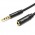 Удлинитель Audio Aux 3.5мм-3.5мм Vention mic Cotton F/M gold-plated 2m Black (BHBBH)