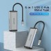 USB HUB Vention 6 in 1 Type-C-SD-TF-USB 3USB 1Type-C PD 87W Gray (TGRHB)