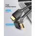Кабель HDMI-HDMI v.2.0 Vention 4K 60Hz 18Gbps 30AWG 270 HDR Video gold-plated 1m Black (AAQ-A)