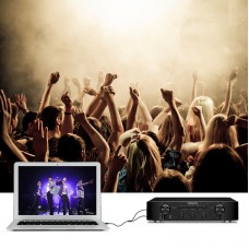 Кабель Audio 6.35мм-3.5мм Vention 2хF/F PVC Shell gold-plated 2m Black (BACBH)