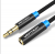 Удлинитель Audio Aux 3.5мм-3.5мм M/F Vention gold-plated 5m Black (VAB-B06-B500-M)