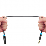 Удлинитель Audio Aux 3.5мм-3.5мм M/F Vention gold-plated 5m Black (VAB-B06-B500-M) Удлинитель Audio Aux 3.5мм-3.5мм M/F Vention gold-plated 5m Black (VAB-B06-B500-M)