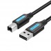 Кабель USB-Type-B 2.0 Vention 0.5m 480Mbps Printer Black (COQBD)