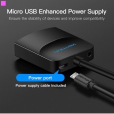 Адаптер HDMI-VGA v.1.4 Vention 1080P 60Hz 0.15m 3.5 audio microusb power Black (ACNBB)