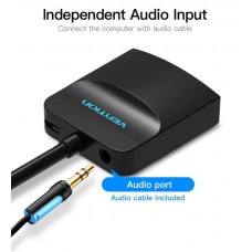 Адаптер HDMI-VGA v.1.4 Vention 1080P 60Hz 0.15m 3.5 audio microusb power Black (ACNBB)