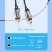 Кабель Audio Type-C-2RCA Vention M/2xM Cotton gold-plated 3m Black (BGUHI)