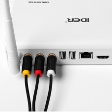 Кабель Audio 3RCA-3RCA F/F Vention 24К gold-plated 26 AWG 2m Black (BCABH)