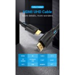 Кабель HDMI-HDMI v.2.1 Vention Cotton Braided 8K 60Hz 4K 120Hz 48Gbps HDR 3D 2m Black (AAUBH) Кабель HDMI-HDMI v.2.1 Vention Cotton Braided 8K 60Hz 4K 120Hz 48Gbps HDR 3D 2m Black (AAUBH)