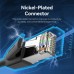 Патч-корд RJ45-RJ45 Vention Ethernet CAT8 SFTP 40Gbps 2000MHz Copper PVC Round 12m Black (IKKBM)