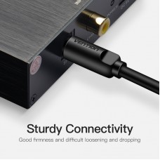 Кабель Audio Toslink-Toslink Optical Vention Dolby DTS 5.1/7.1 S/PDIF gold-plated 5m Black (BAEBJ)