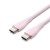 Кабель Type-C-Type-C Vention TPU PD 100W QC 4.0 5A 480мbps 1.5m Pink (TAWPG)