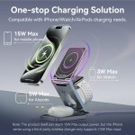 Безпроводное зарядное устройство Vention 15W 3-in-1 Magnetic Wireless Gray