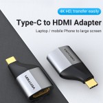 Адаптер Type-C-HDMI v.2.0 Vention 4K 60Hz gold-plated Black (TCAH0) Адаптер Type-C-HDMI v.2.0 Vention 4K 60Hz gold-plated Black (TCAH0)
