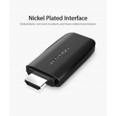 Адаптер HDMI-MicroUSB v.1.4 Vention WiFi Display 4K 30Hz 2.4G + 5G nickel-plated Black (ADJB0)