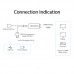 Адаптер HDMI-MicroUSB v.1.4 Vention WiFi Display 4K 30Hz 2.4G + 5G nickel-plated Black (ADJB0)