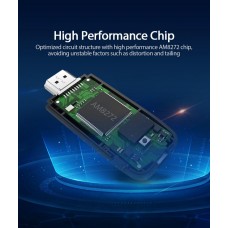 Адаптер HDMI-MicroUSB v.1.4 Vention WiFi Display 4K 30Hz 2.4G + 5G nickel-plated Black (ADJB0)