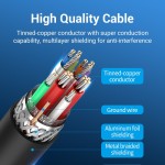 Кабель Type-C-Type-B 3.0 Vention PVC 0.25m 5Gbps Black (CQVBC)
