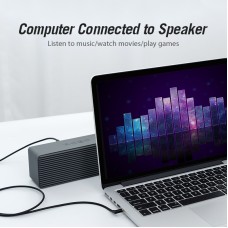 Кабель Audio Aux 3.5мм-3.5мм Vention M/M 90° Degrees gold-plated 1m Black (BAKBF-T)