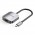 Адаптер Type-C-HDMI v.1.4 Vention Luxury 4K 30Hz gold-plated 0.15m Grey (TDEHB)