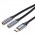 Кабель Audio Type-C-3.5мм Vention F/2xM Cotton gold-plated 0.3m Black (BGNHY)