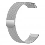 Браслет металлический SK Milanese для Samsung Xiaomi Huawei Garmin Fitbit 22mm Silver