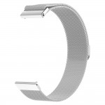 Браслет металлический SK Milanese для Samsung Xiaomi Huawei Garmin Fitbit 22mm Silver