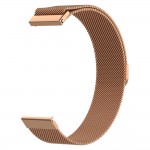 Браслет металлический SK Milanese для Samsung Xiaomi Huawei Garmin Fitbit 22mm Rose Gold