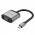 Адаптер Type-C-VGA Vention Upgrade 1080P 60Hz gold-plated 0.15m Grey (TDBHB)