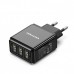 Сетевое зарядное устройство 3USB Vention 17W QC3.0 2.4A Black (DC5307-B)