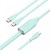 Кабель Vention Type-C-Type-C 2х 5A 1.5m Green Silicone (CTMGG)
