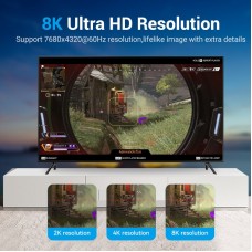 Кабель DisplayPort-DisplayPort v1.4 Vention PVC Shell 8K 60Hz 4K 144Hz 2K 165Hz 32.4Gbps 3m Black (HCDBI)