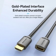 Удлинитель Vention HDMI-HDMI 2.0 4K 60Hz 18Gbps HDR PVC Shell 2m Black (AHCBH)