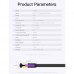 Патч-корд RJ45-RJ45 Vention LAN CAT7 SFTP 10Gbps 600MHz Copper PVC Flat 0.5m Black (ICABD)