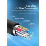 Кабель HDMI-HDMI v.2.0 Vention Optical PVC 4K 60Hz 18Gbps Dolby 7.1 gold-plated 20m Black (AAYBQ)