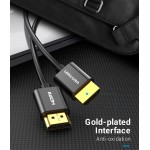 Кабель HDMI-HDMI v.2.0 Vention Ultra Thin Alloy Shell 4K 60Hz 18Gbps gold-plated 3m Black (AATBI) Кабель HDMI-HDMI v.2.0 Vention Ultra Thin Alloy Shell 4K 60Hz 18Gbps gold-plated 3m Black (AATBI)