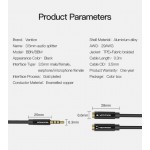 Кабель Audio 3.5мм-3.5мм Vention M/2xF Fabric Jaket mic+earphone 0.3m Black (BBMBY) Кабель Audio 3.5мм-3.5мм Vention M/2xF Fabric Jaket mic+earphone 0.3m Black (BBMBY)