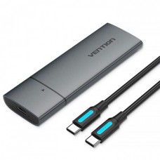 Внешний карман Vention для SSD M.2 (NVME) M-key 1Type-C 3.2 сіра Gray (KPGH0)