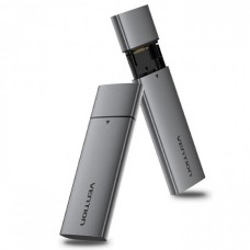 Внешний карман Vention для SSD M.2 (NVME) M-key 1Type-C 3.2 сіра Gray (KPGH0)