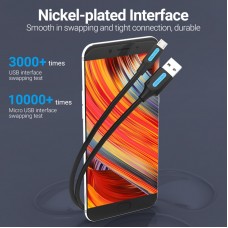 Кабель USB-MicroUSB Vention PVC 3A 480Mbps nickel-plated 1m Grey (COLBF)
