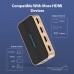 Сплиттер Video 4 In 1 HDMI-HDMI v.1.4 Vention F/4xF 4k 30Hz gold-plated Black/Gold (ACCG0)
